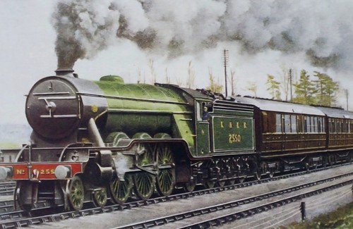 Flying scotsman railroad train - flying,